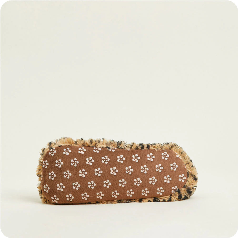 WARMIES®- Leopard Microwavable Slippers – Lavender Scented Heated Foot Warmers