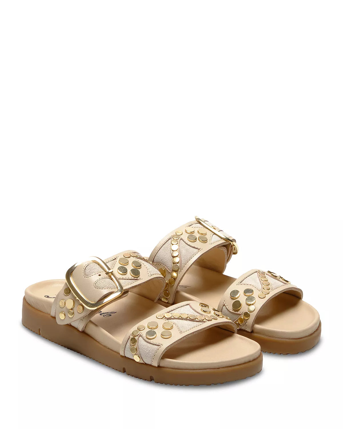 Free People - Revelry Studded Sandals - PLASTER