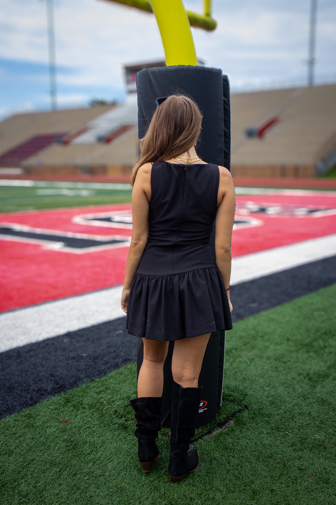 Tied in Elegance Black Mini Dress