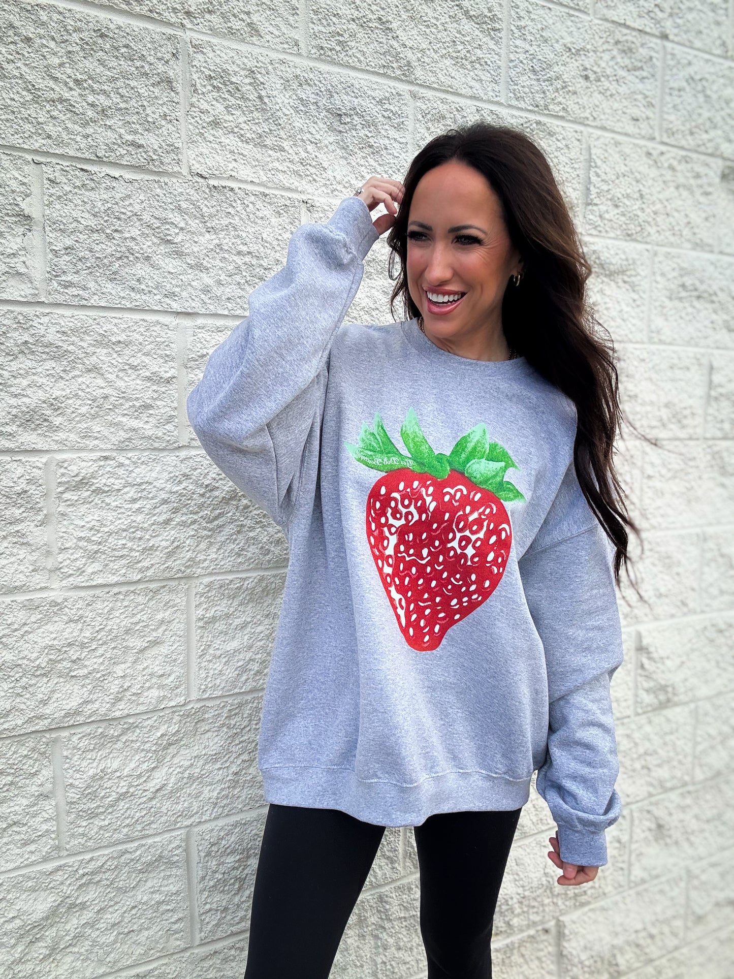 Taste and See Strawberry Graphic Sweatshirt