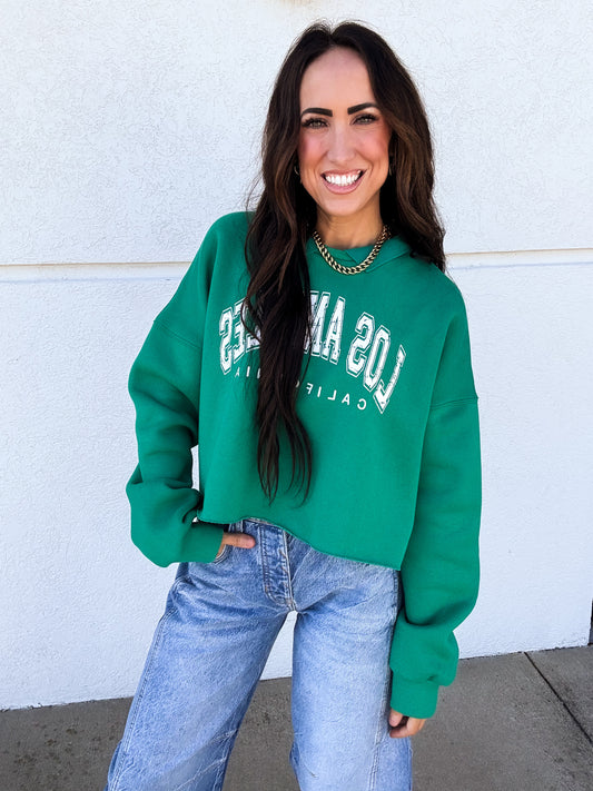Los Angeles Campus Cropped Sweatshirt