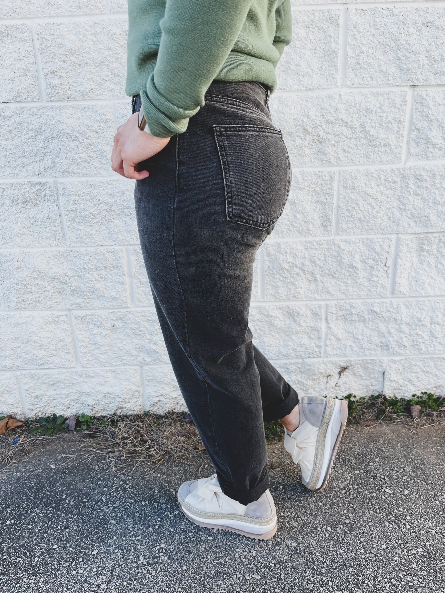 Free People - Pacifica Straight-Leg Jeans - WORN BLACK