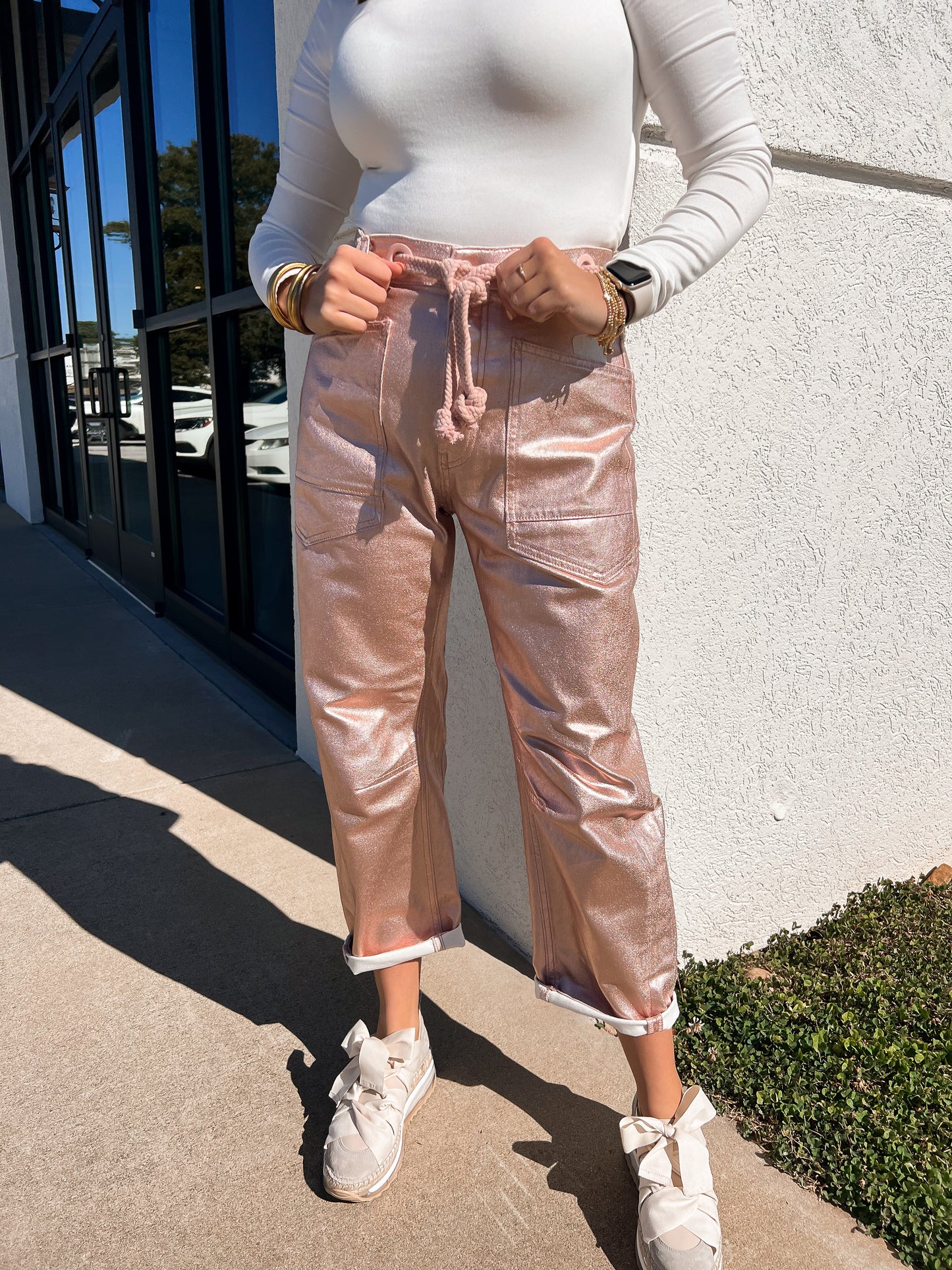 Free People - Moxie Metallic Low Slung