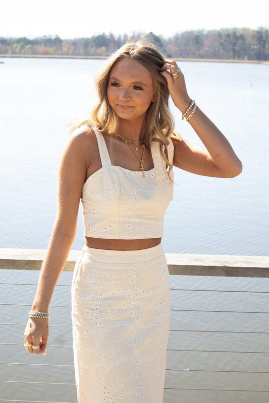 Dandelion Dream Embroidered Top