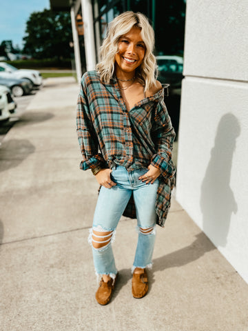 Harvest Day Plaid Flannel Tunic