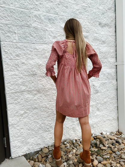 Free People - Star Dip Mini Dress - Glass Roses Combo