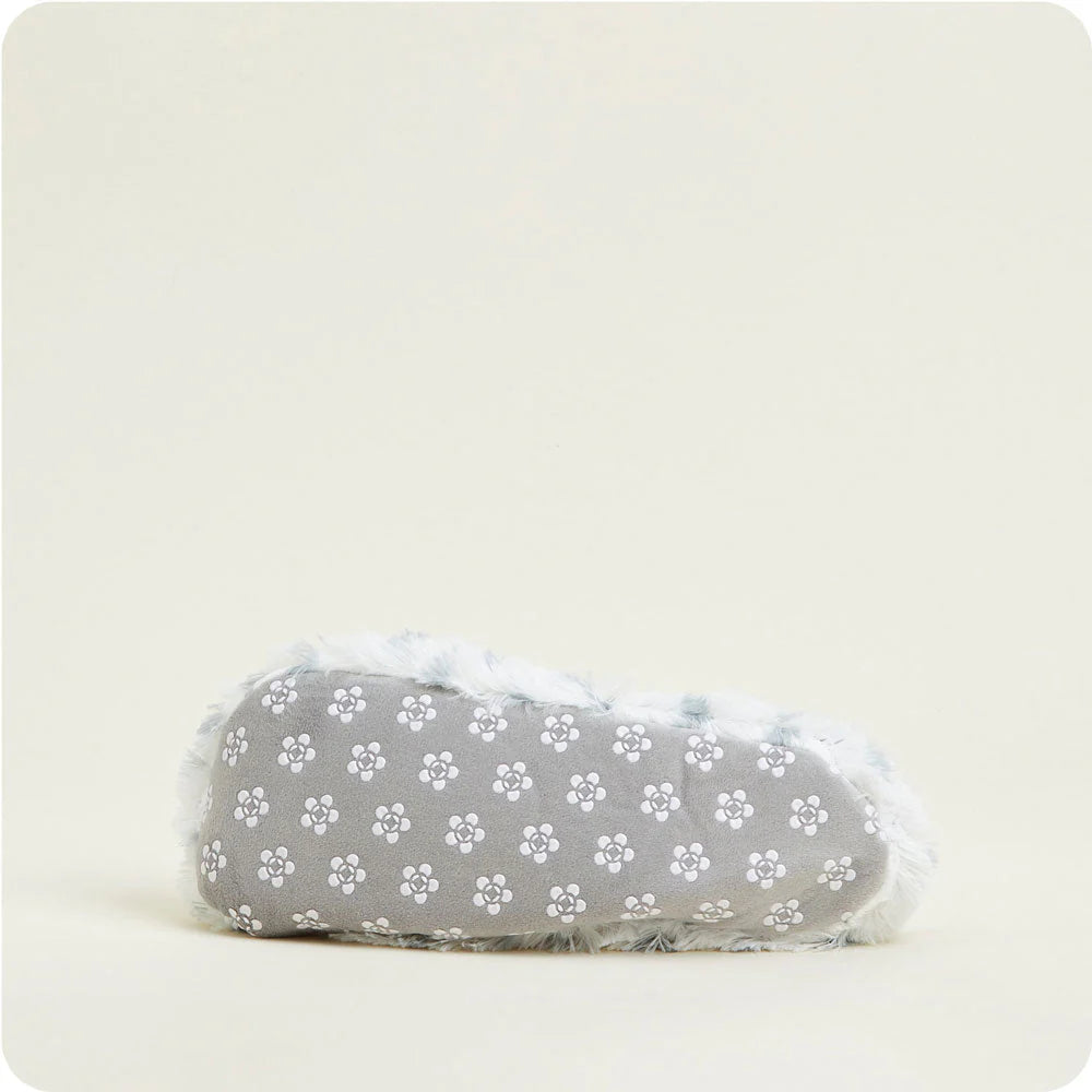 WARMIES - Snowy Dot Microwavable Slippers - Lavender Scented Heated Foot Warmers