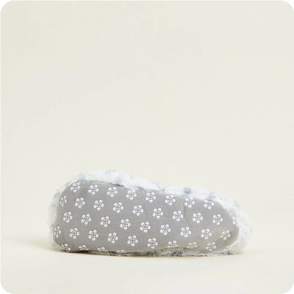 WARMIES - Snowy Dot Microwavable Slippers - Lavender Scented Heated Foot Warmers