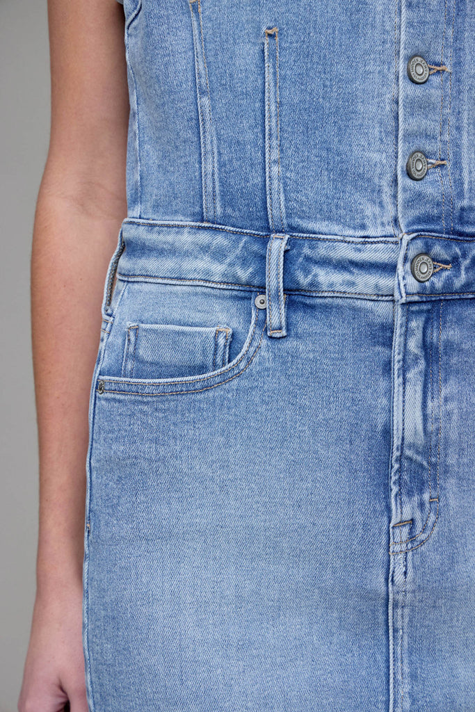 Hidden - Roxy Denim Stretch Mini Dress