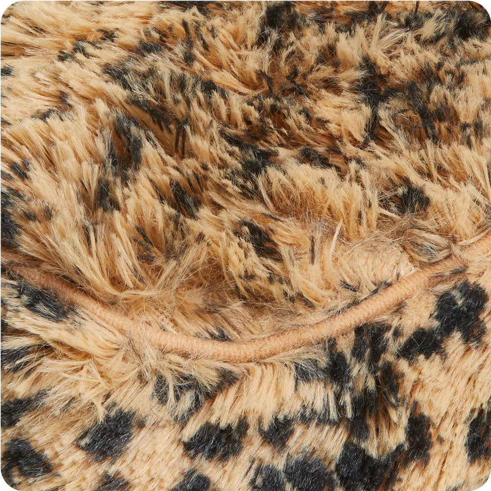 WARMIES®- Leopard Microwavable Slippers – Lavender Scented Heated Foot Warmers