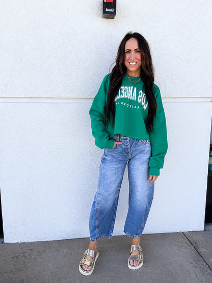 Los Angeles Campus Cropped Sweatshirt