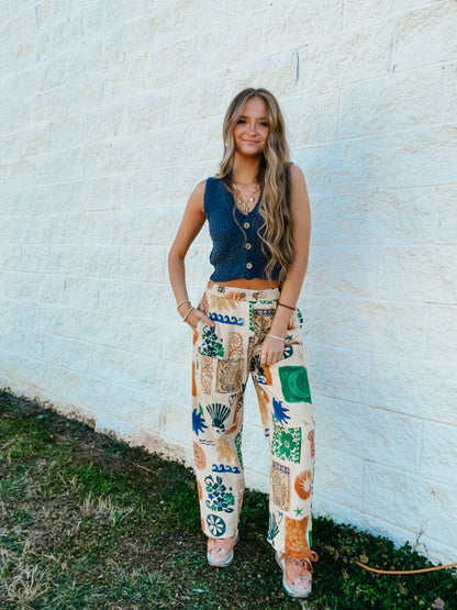 Free People - Ava Vest - VINTAGE INDIGO