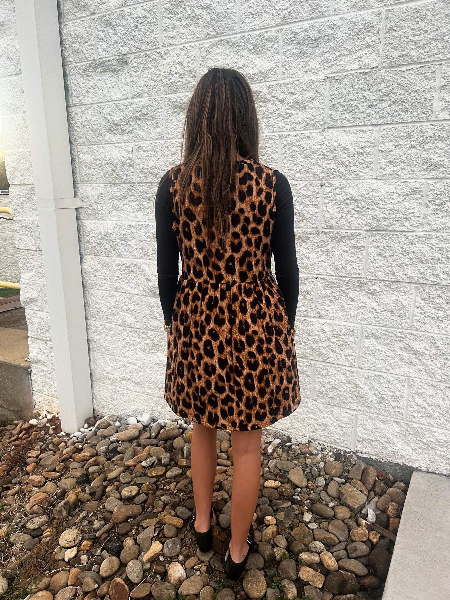Wild at Heart Leopard Quilted Mini Dress