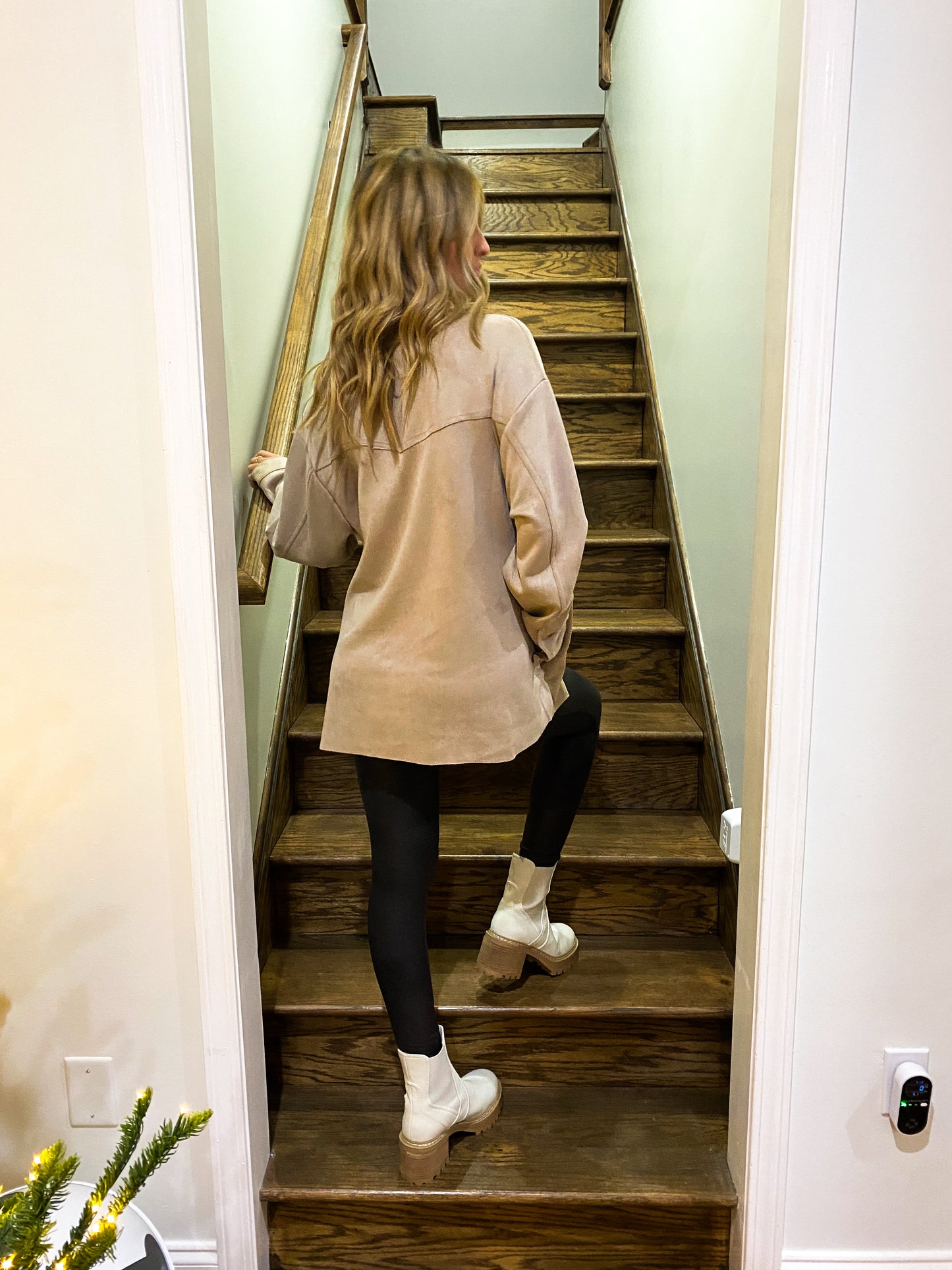 Latte Luxe Suede Shacket