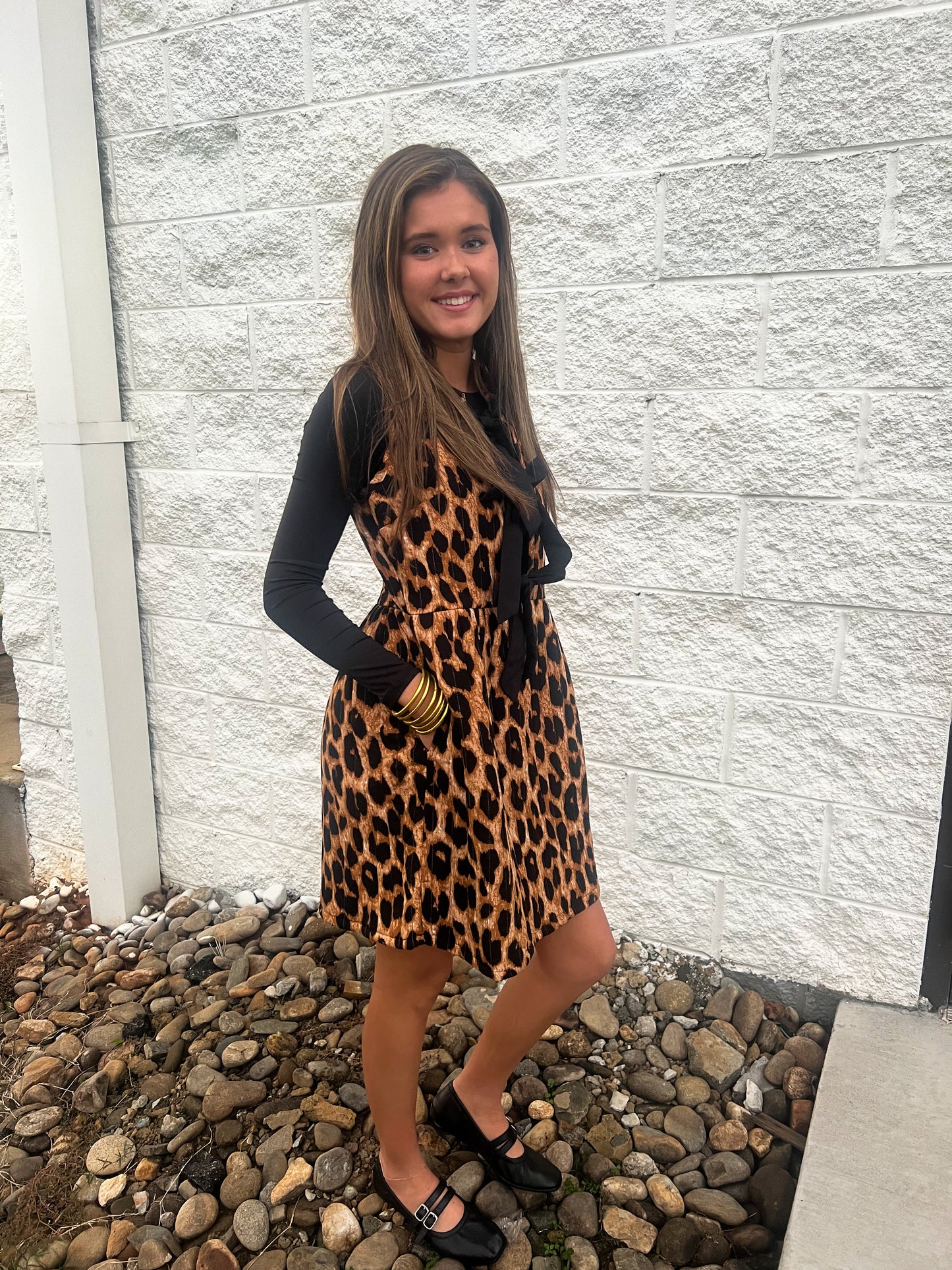 Wild at Heart Leopard Quilted Mini Dress