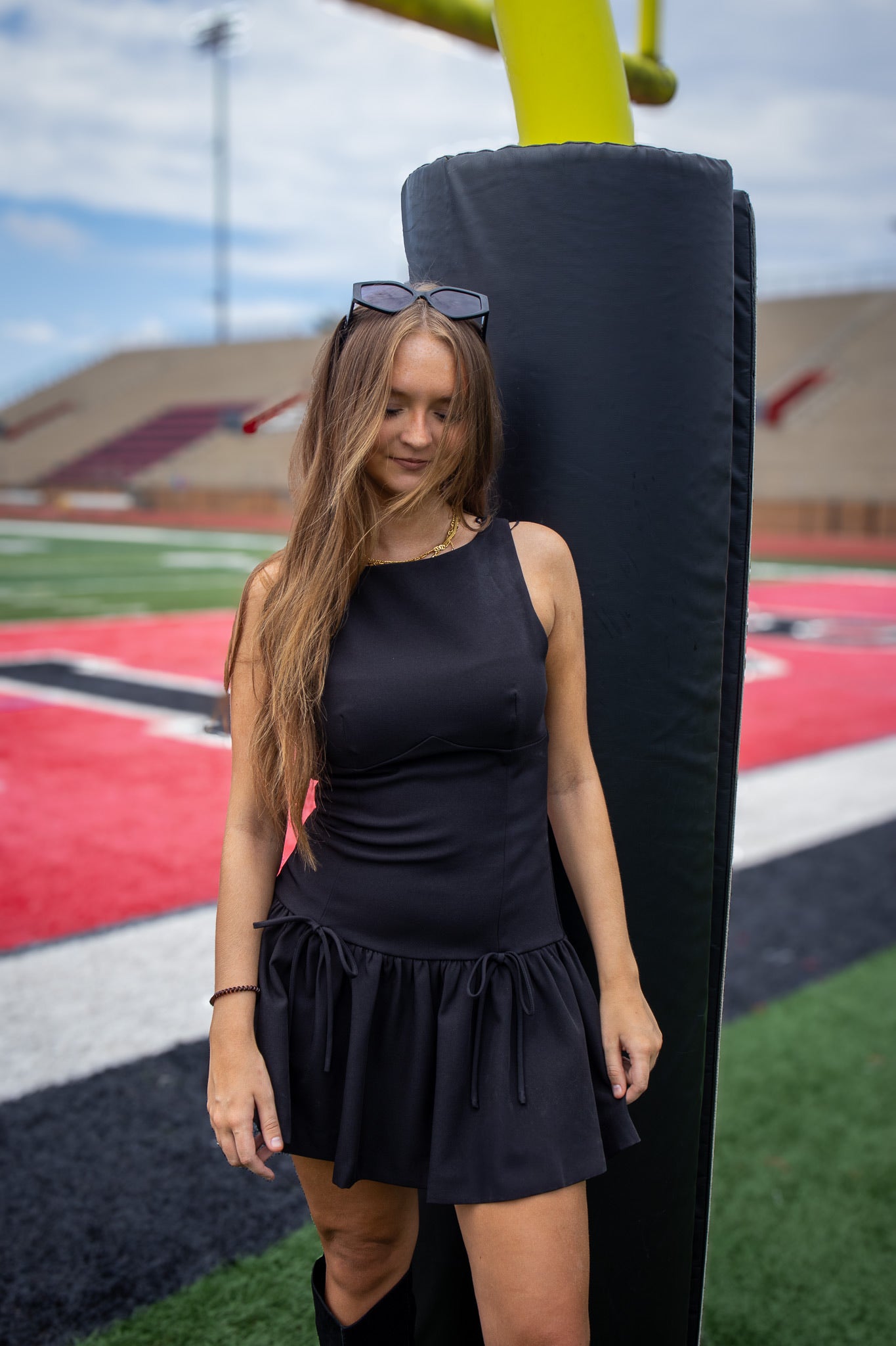 Tied in Elegance Black Mini Dress