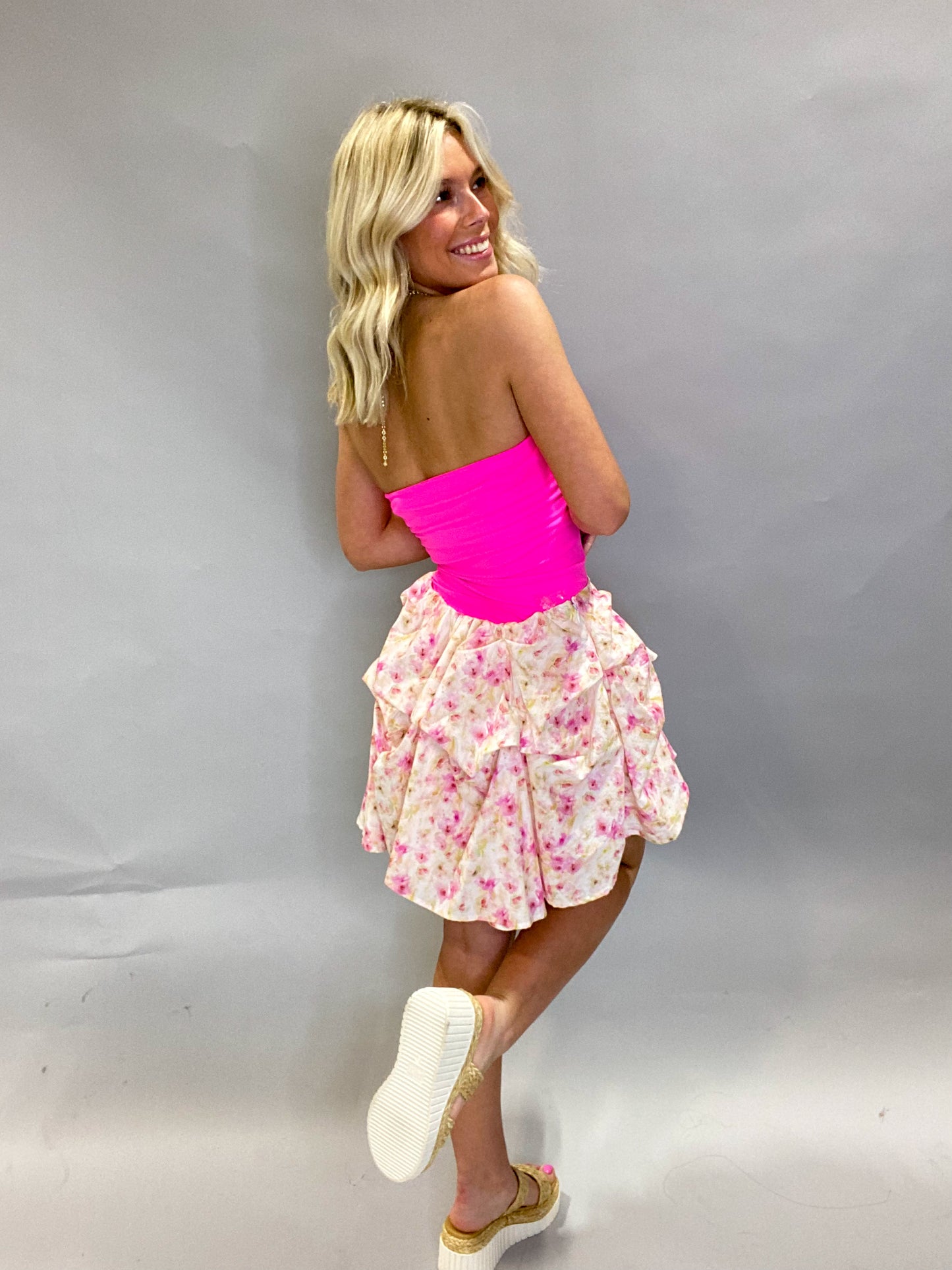 Blooms & Ruffles Skort