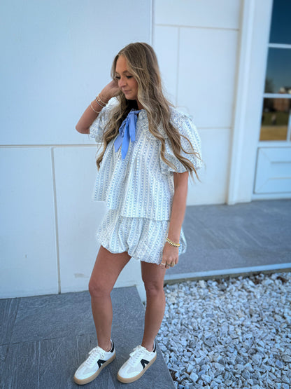 Blue Belle Short Set