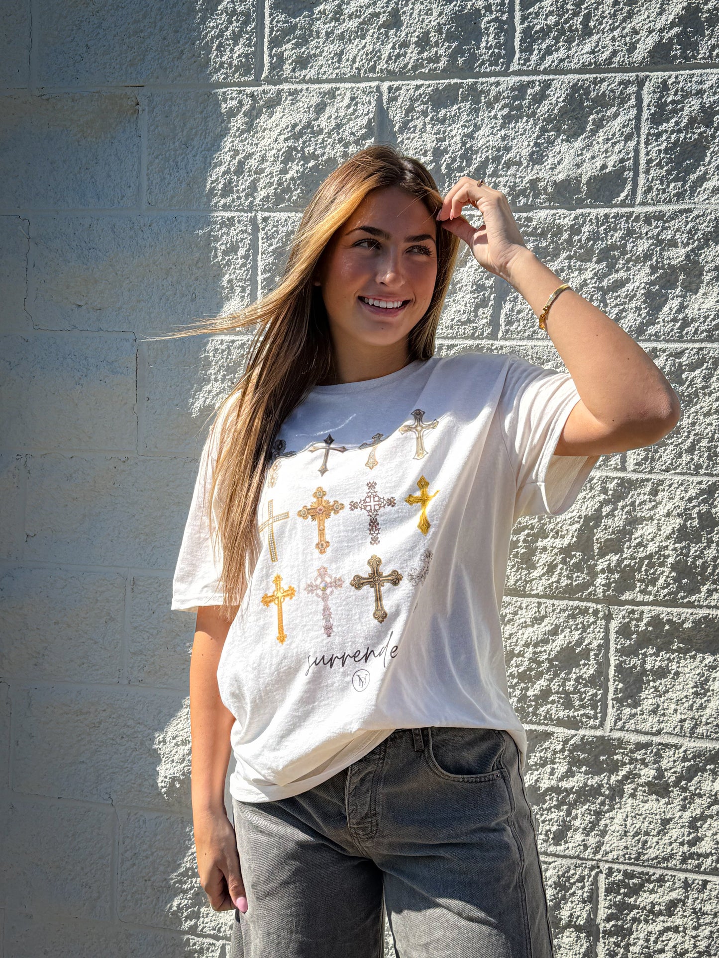 Surrender Cross Graphic Tee