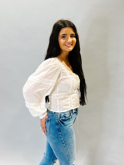Boho Breeze Lace Blouse