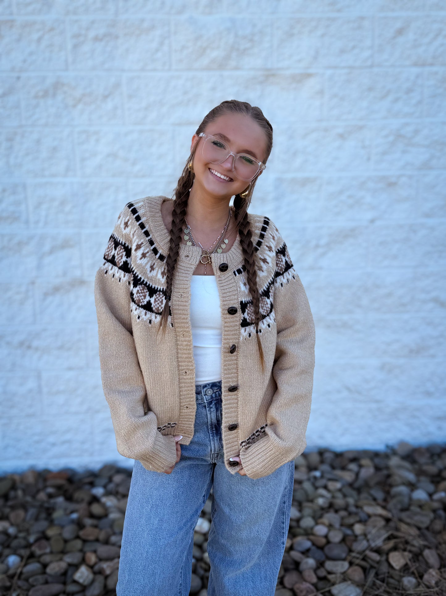 Winter Lodge Knit Sweater Cardigan