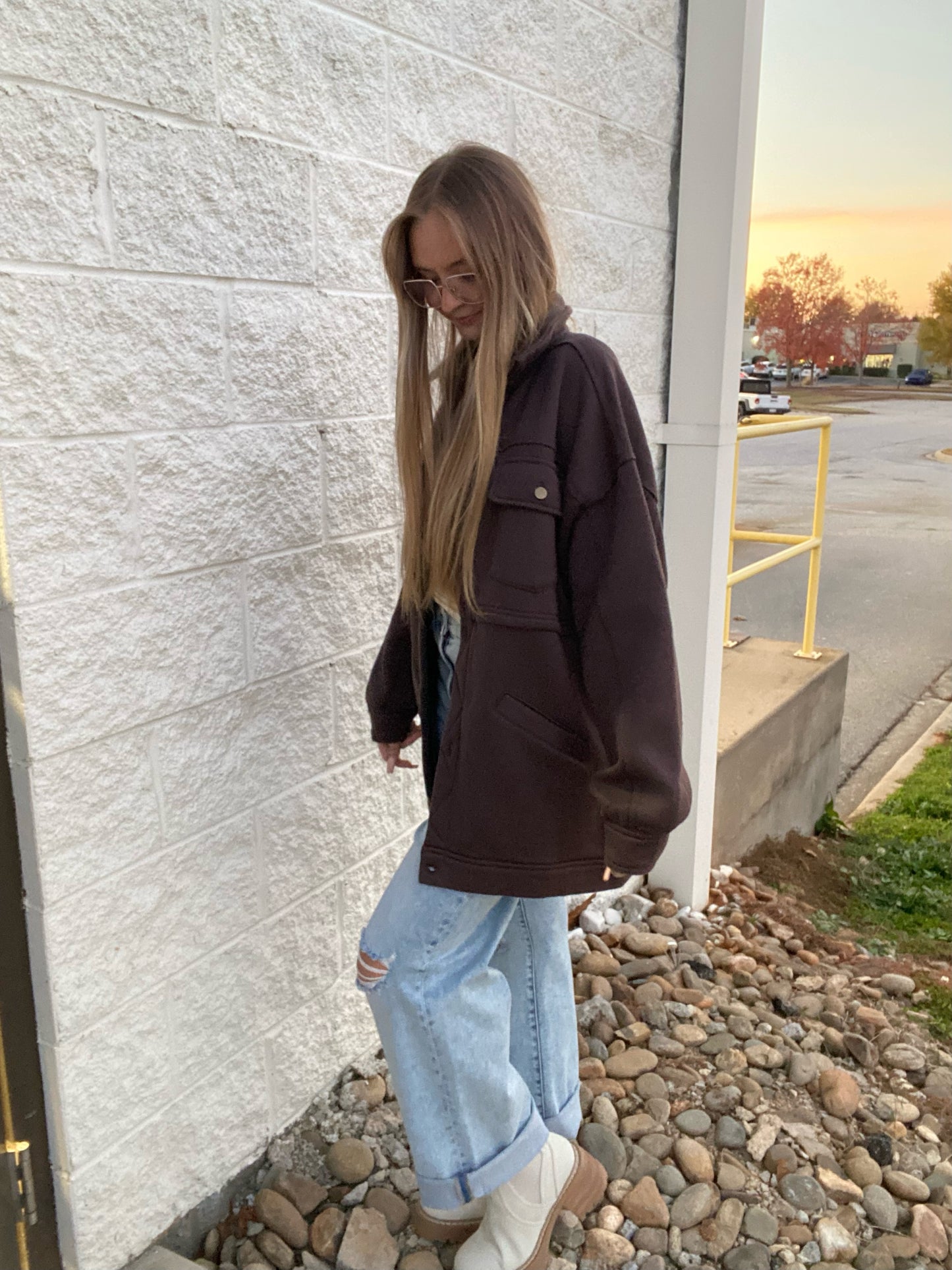 Charcoal Refined Fleece Jacket