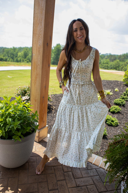 Vintage Floral Skirt Set