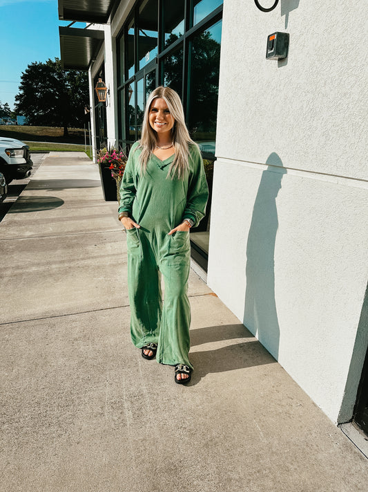 Free People - Hot Shot Runner One Piece - SMOKE PINE