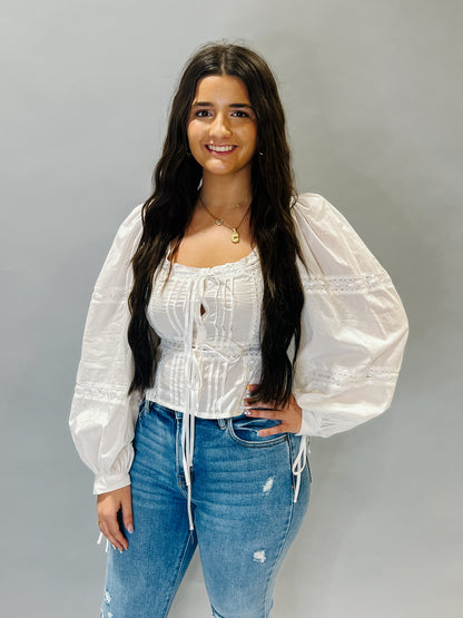 Boho Breeze Lace Blouse
