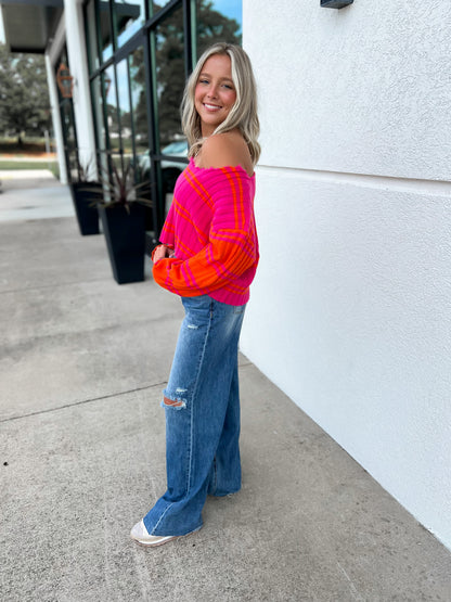 Trendy Loose Fit Dad Jeans
