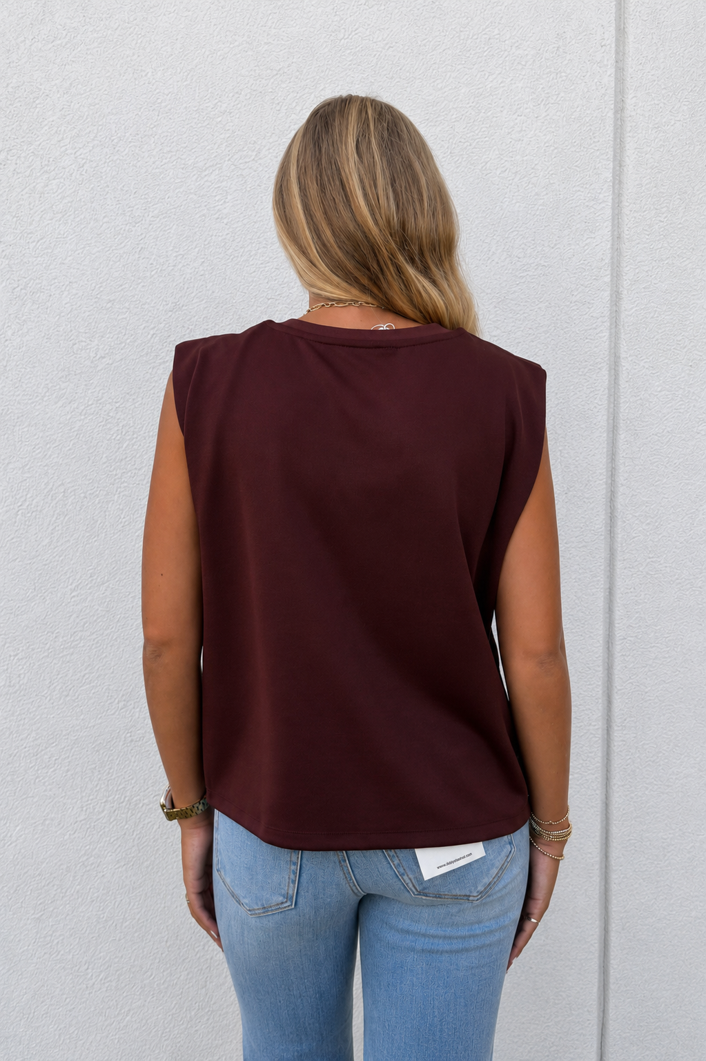 Espresso Hour Structured Shoulder Muscle Tank
