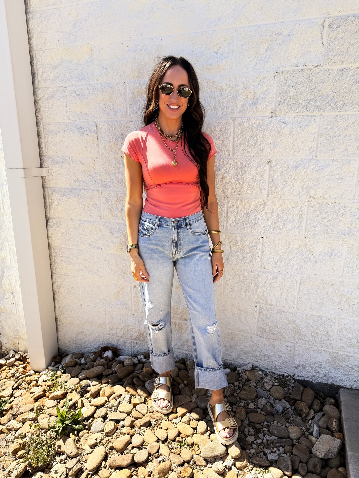 Hidden - BAILEY - Light Wash Relaxed Boyfriend Jean