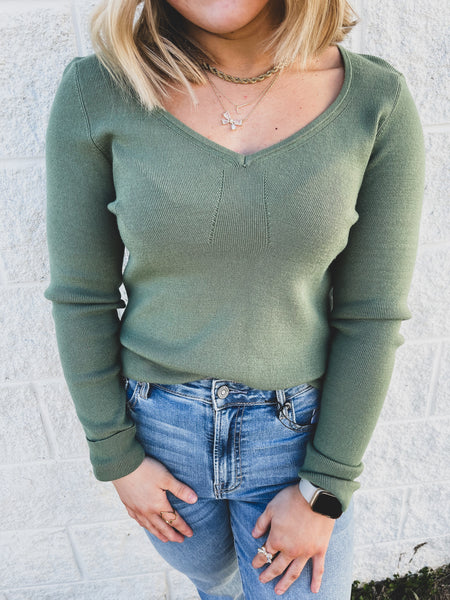 Secret Meadow Sweater - OLIVE