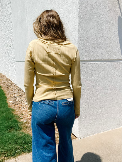 Free People -It's On Cardi - MOONSTONE