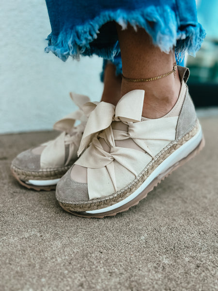 Free People -Chapmin Espadrille Sneakers - IVORY