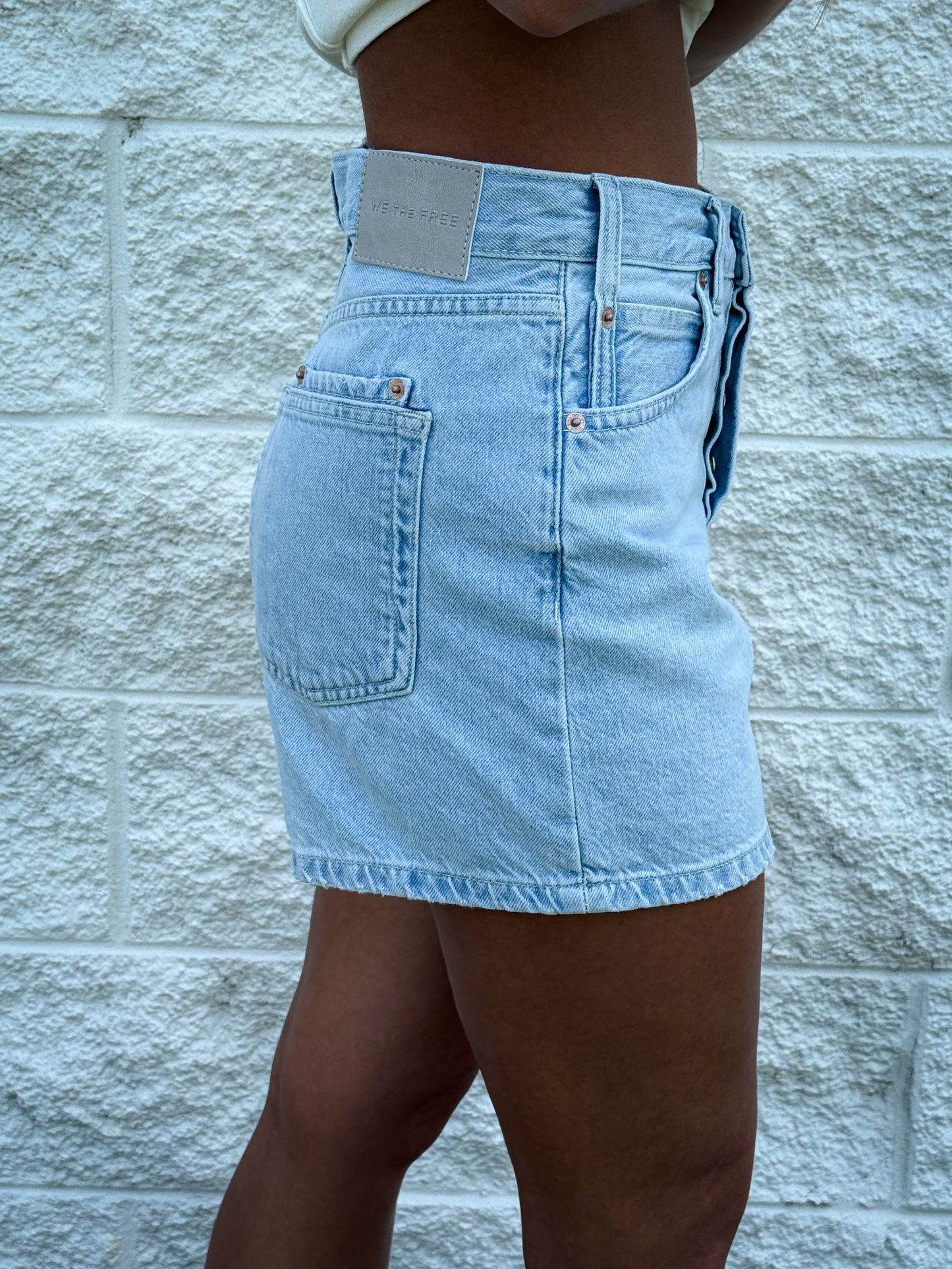 Free People - Tippi Denim Shorts - BABALON BLUE