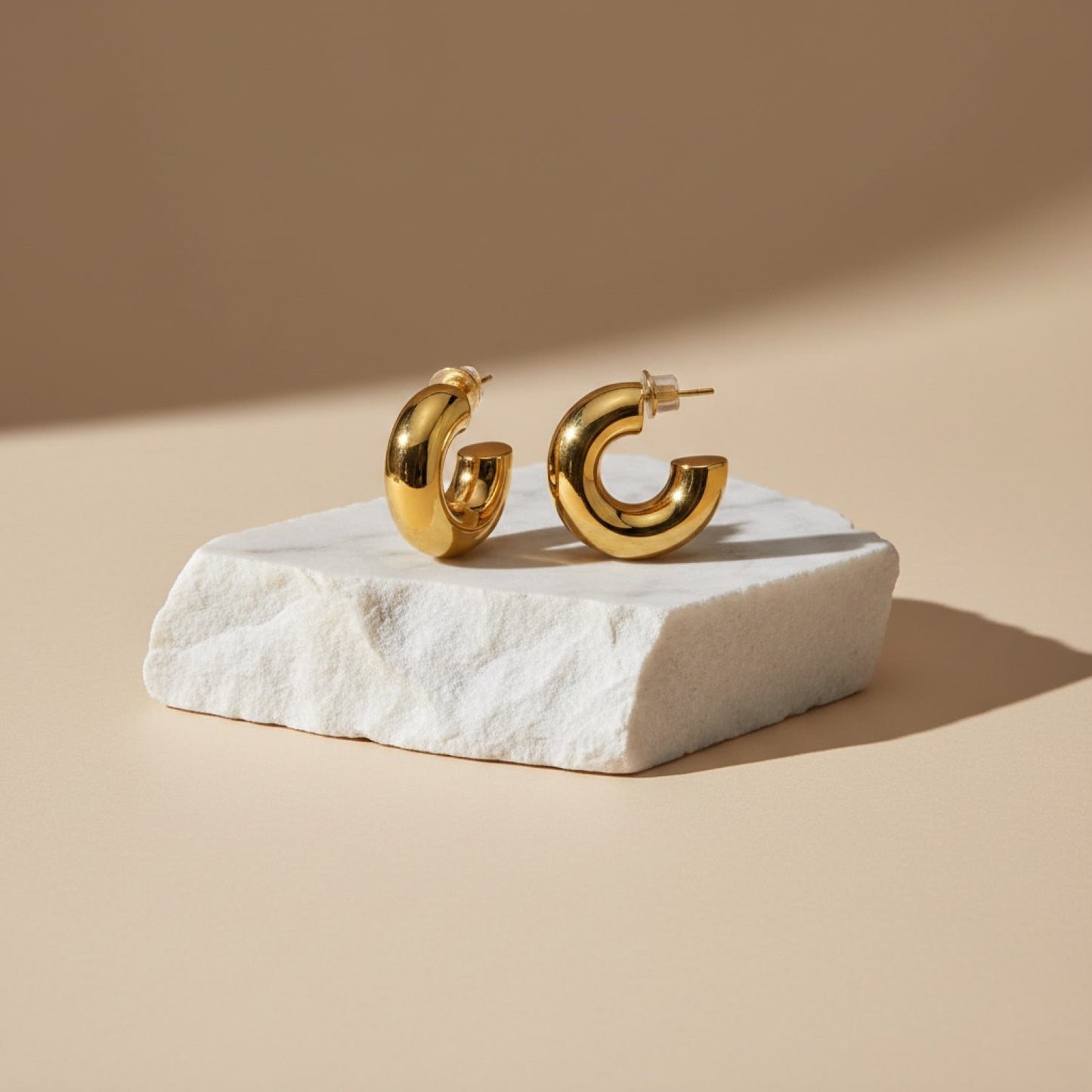 ADORN - Lydia Bold Chunky Gold Hoop Earrings