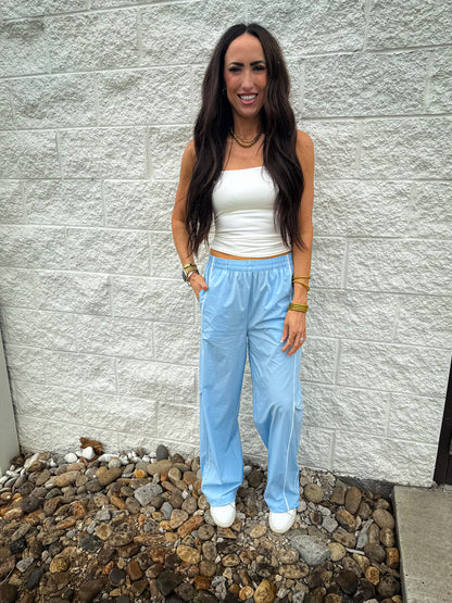 Glacier Motion Blue Track Pants