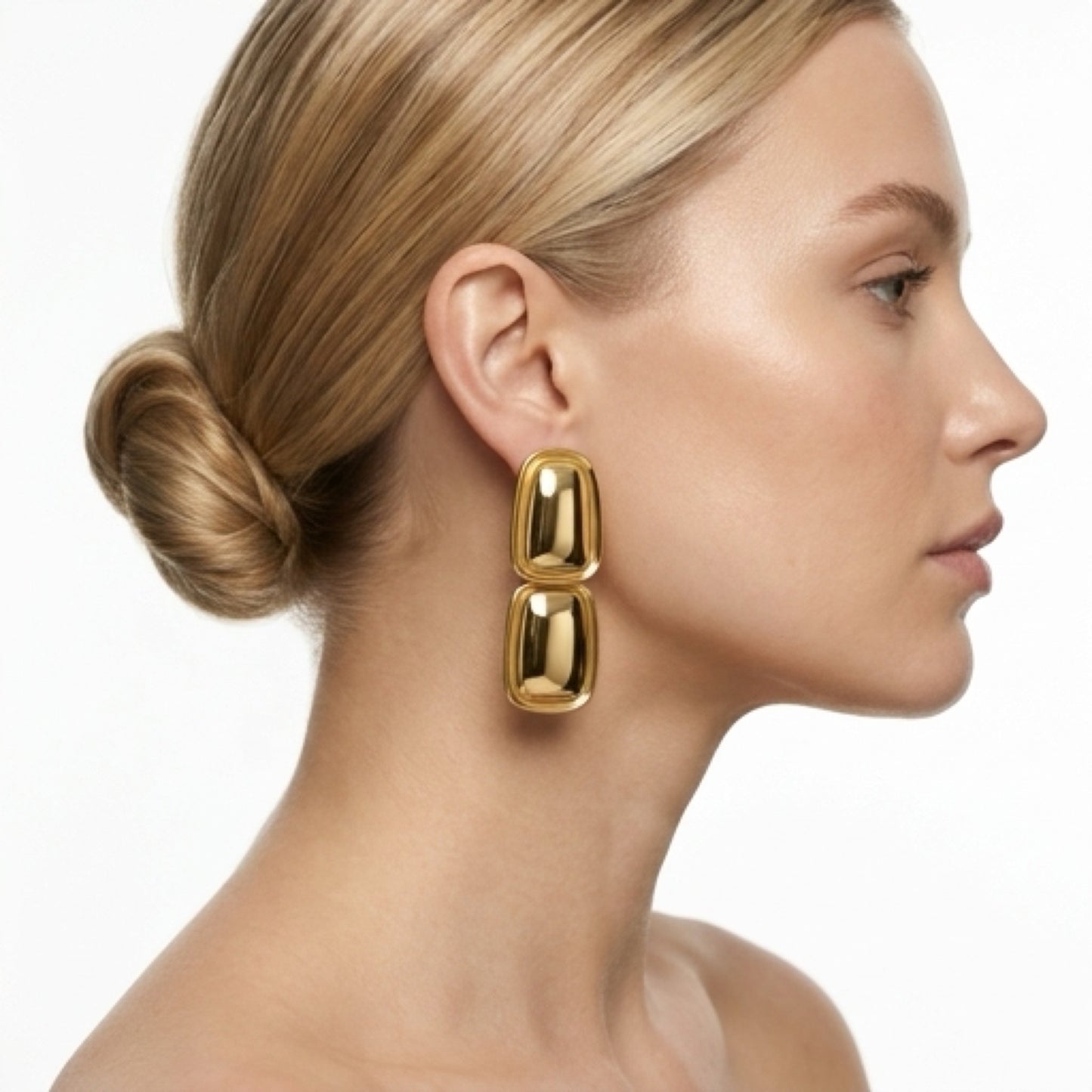 ADORN - Chosen Cornerstone Gold Statement Earrings