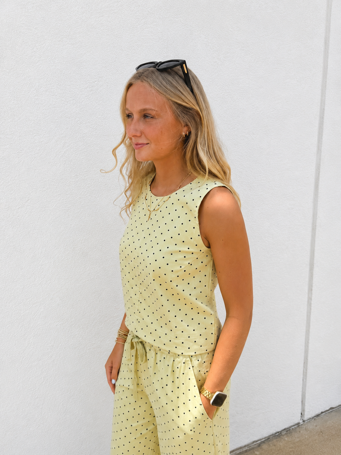 Pistachio Polka Dot Two Piece Set