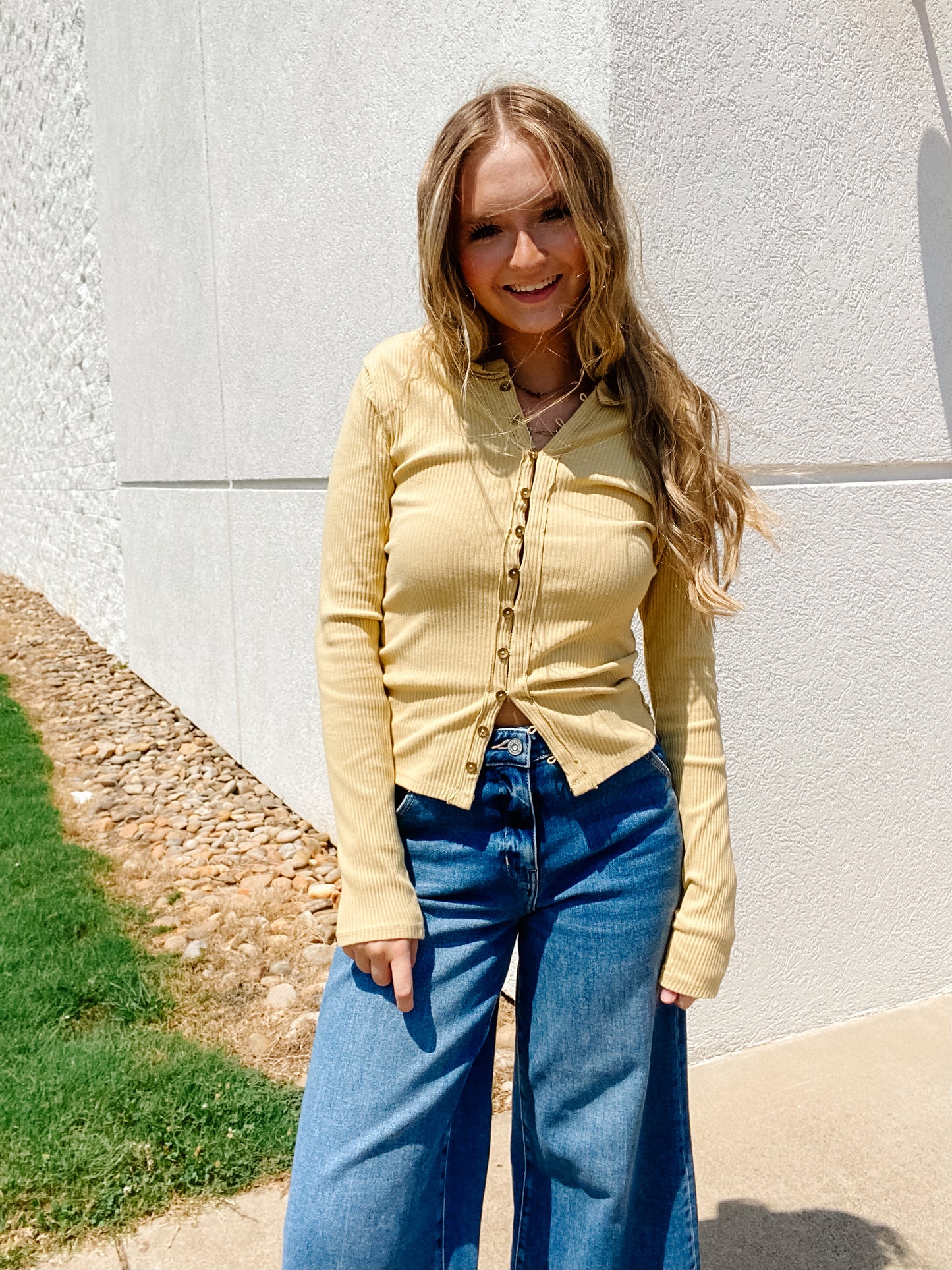 Free People -It's On Cardi - MOONSTONE