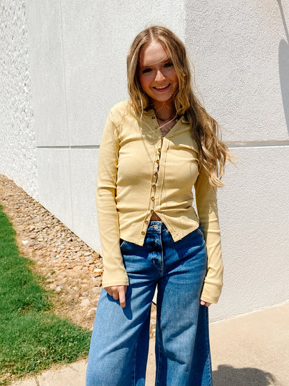 Free People -It's On Cardi - MOONSTONE
