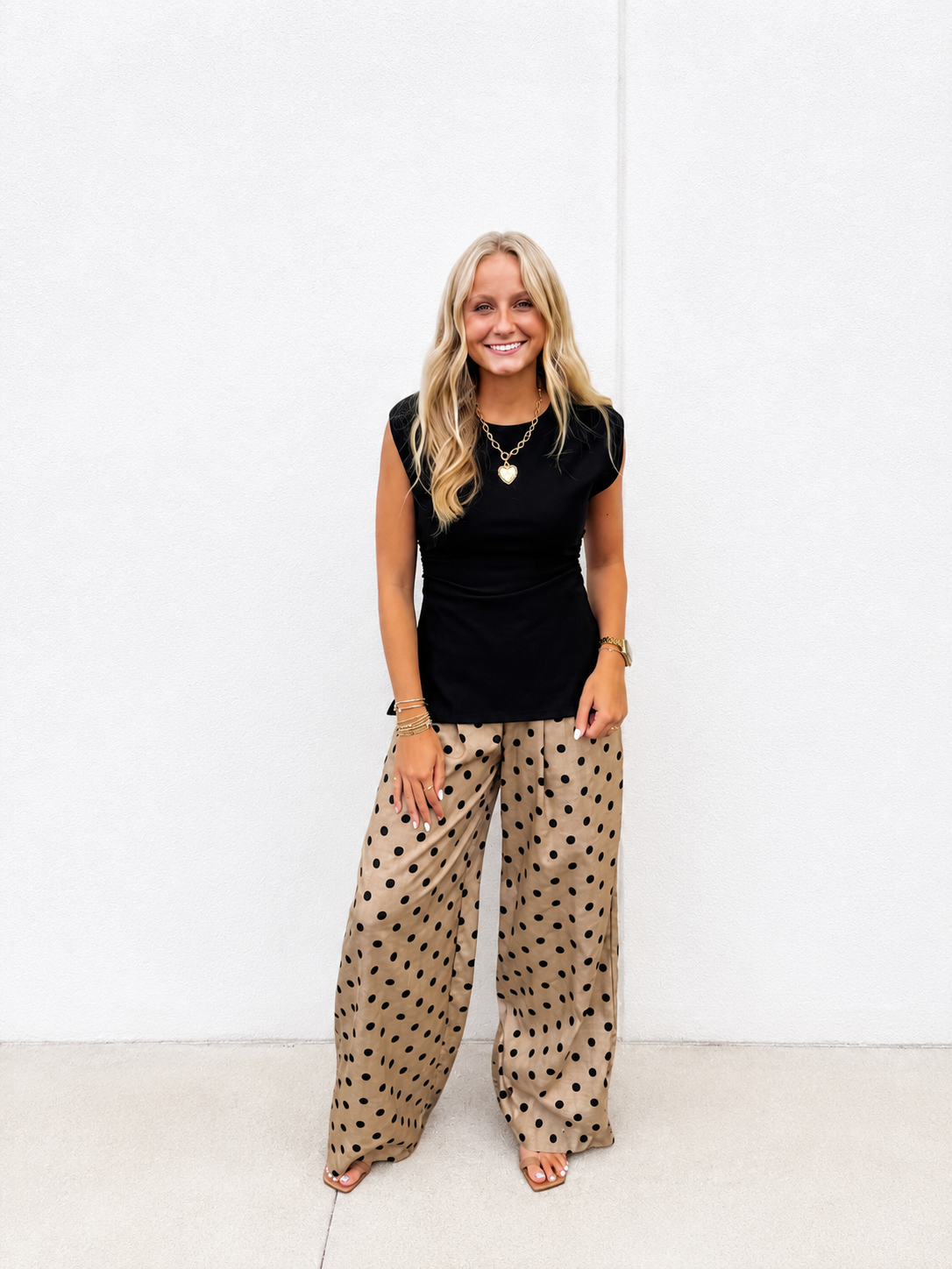 Downtown Darling Ruched Cap Sleeve Black Top