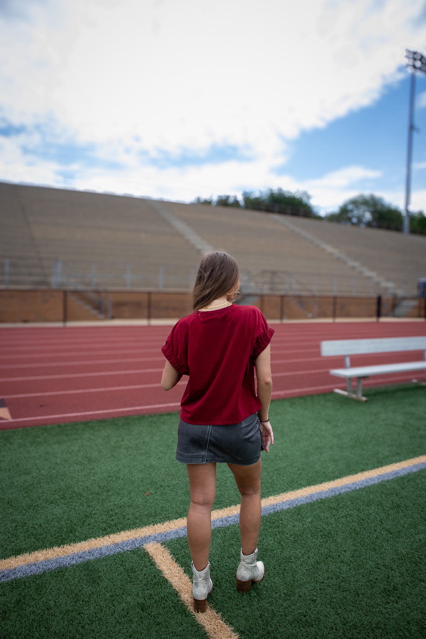 Vintage Faux Leather Cargo Mini Skirt