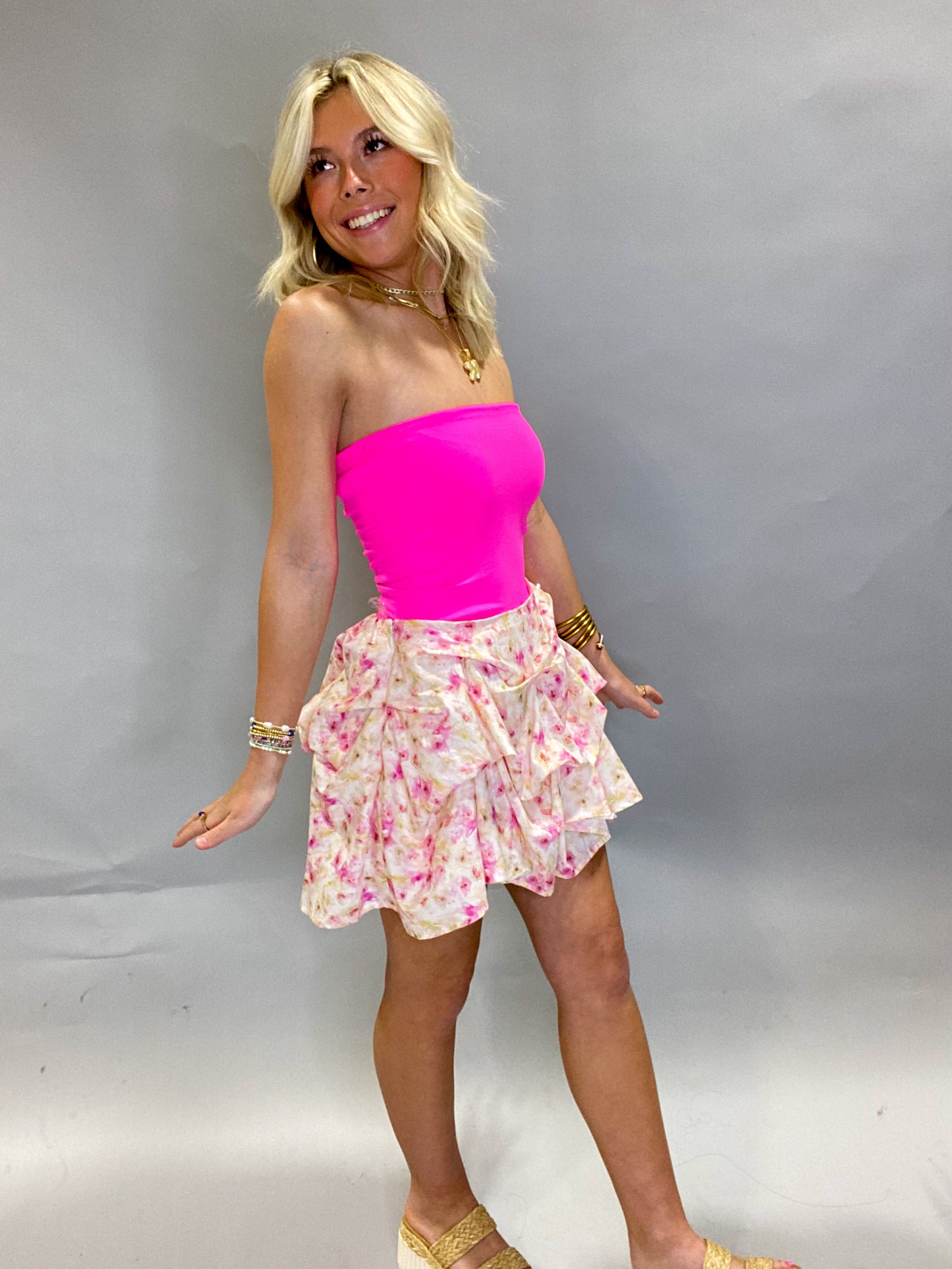 Blooms & Ruffles Skort