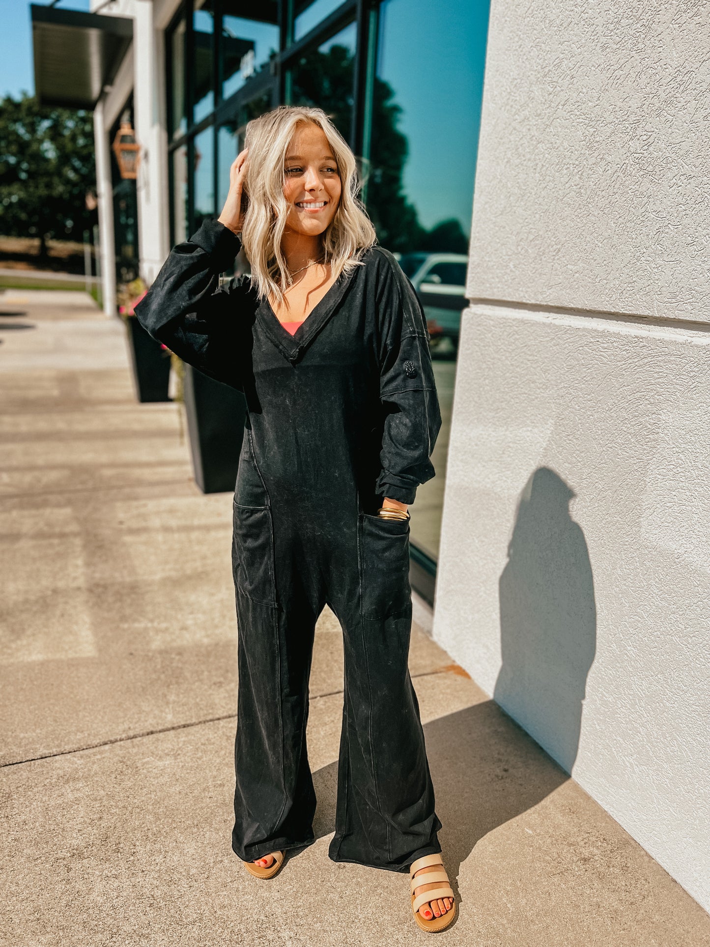 Free People - Hot Shot Runner One Piece - BLACK