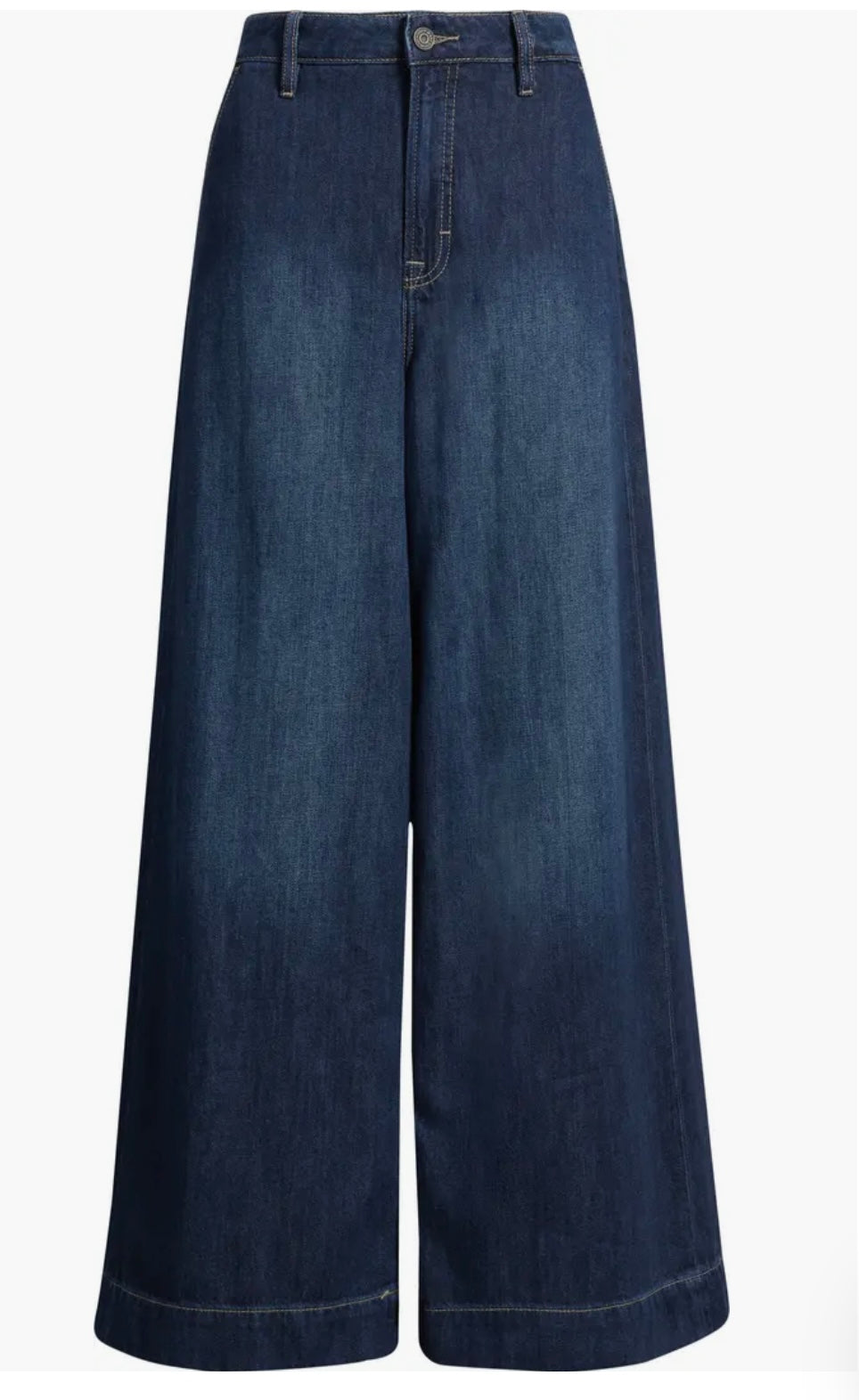 Dark wash super soft trouser denim 