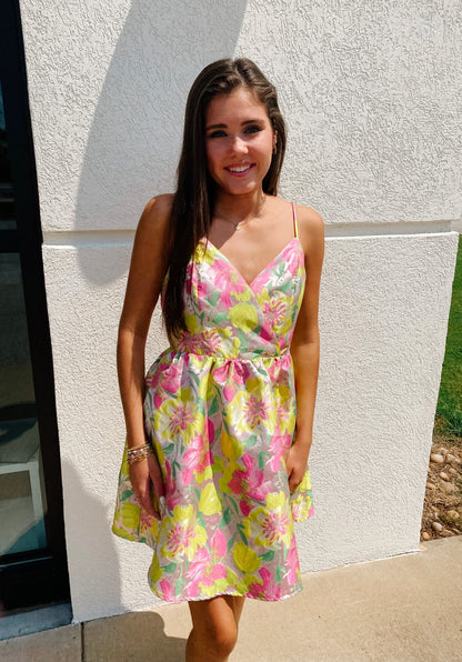 Floral Flirtations Mini Dress