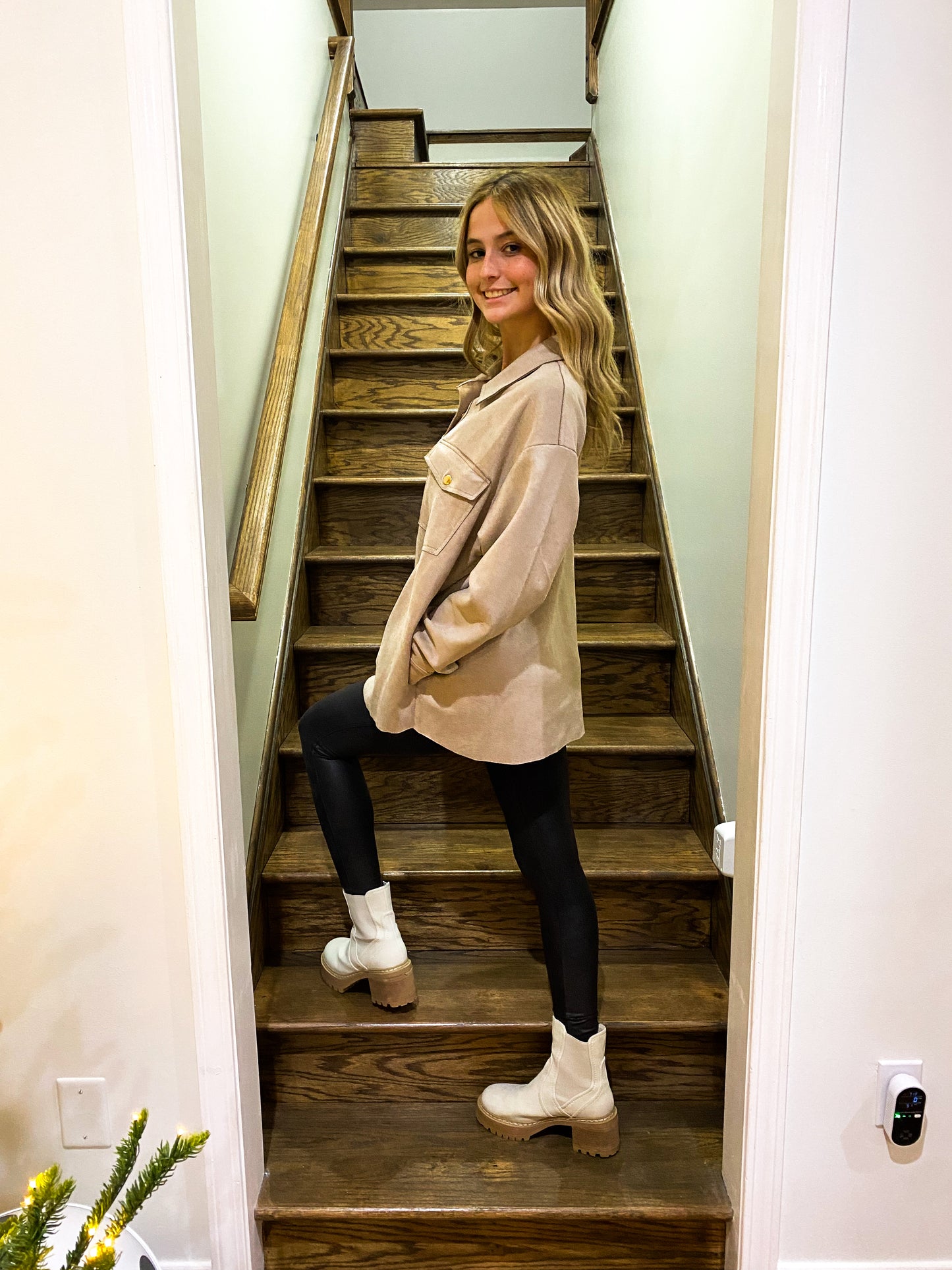 Latte Luxe Suede Shacket