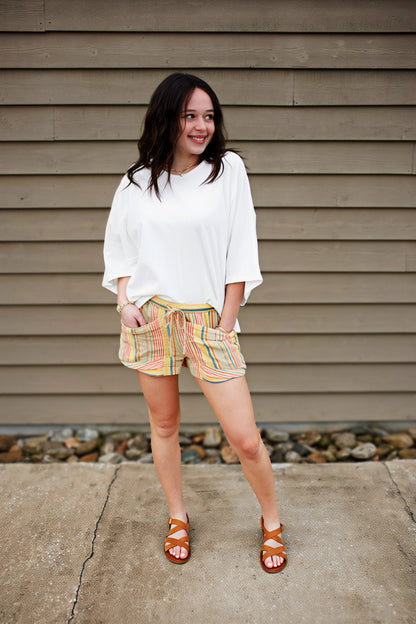 Effortless Ease Oversized Top - WHITE